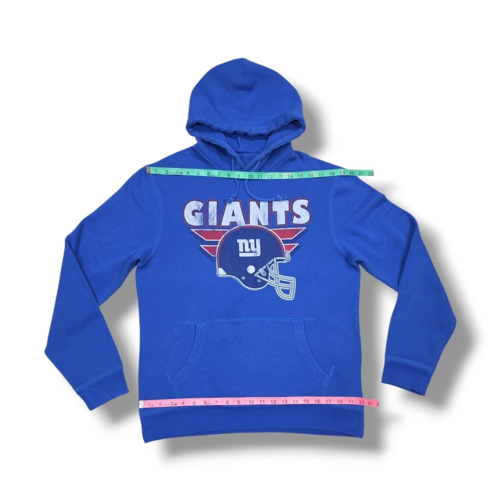 NFL New York Giants Front & Back Graphic Blue Junk Food Pullover Hoodie Men's L - Picture 4 of 8